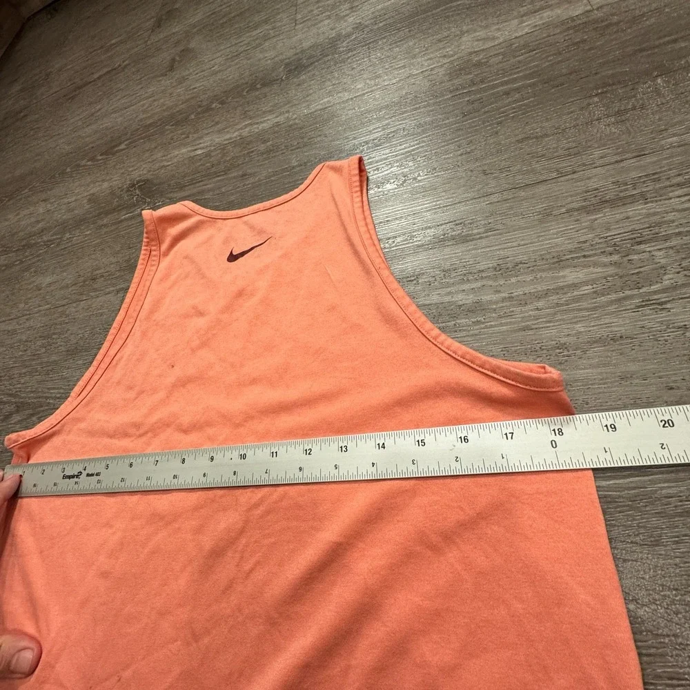Nike Tank‎ Top Womens Medium Pink Spellout Logo Casual Workout Fitness Adult